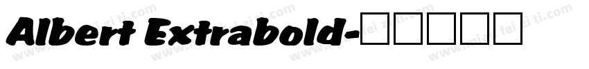 Albert Extrabold字体转换